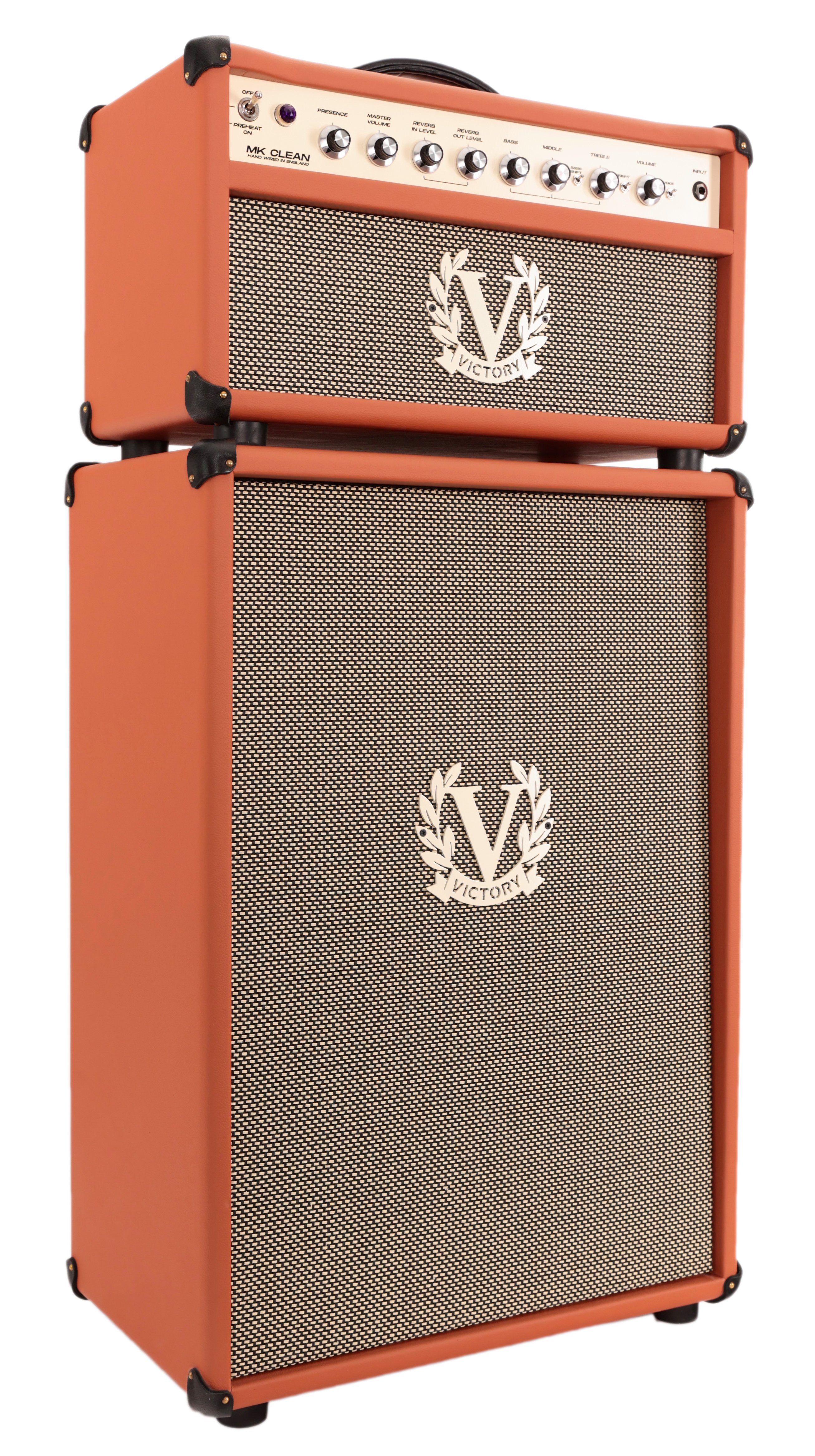 Victory MK Clean 100w Handwired Valve Amp Head and 2x12 Cab in